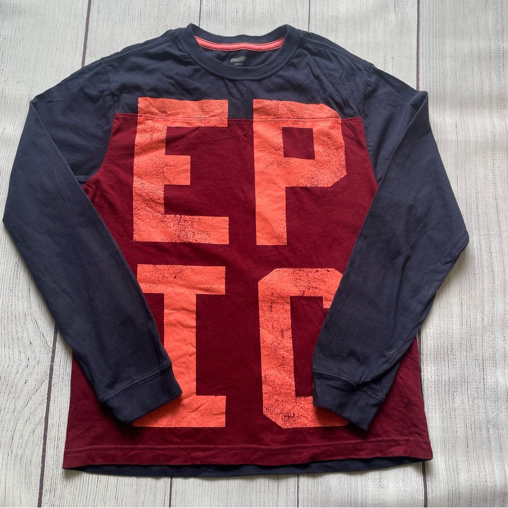 Gymboree Navy Blue Long Sleeve Epic Shirt Size XL (14)